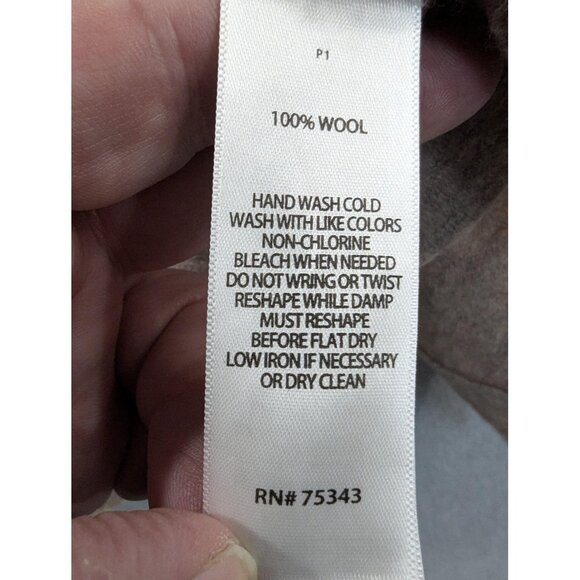 Nanette Lepore Vest Womens Small Brown Merino Wool Duster Open Front Pockets - Picture 8 of 8